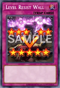 Level Resist Wall, Yu-Gi-Oh! card, TRAP