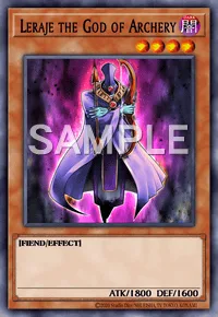 Leraje the God of Archery, Yu-Gi-Oh! card, DARK