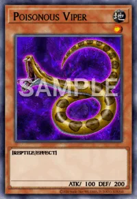 Poisonous Viper, Yu-Gi-Oh! card, EARTH