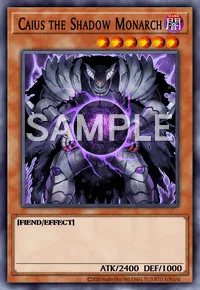 Caius the Shadow Monarch, Yu-Gi-Oh! card, DARK