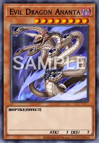 Evil Dragon Ananta, Yu-Gi-Oh! card, DARK