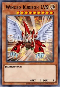 Winged Kuriboh LV9, Yu-Gi-Oh! card, LIGHT