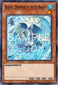 Blizzed, Defender of the Ice Barrier, Yu-Gi-Oh! card, WATER
