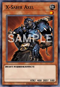 X-Saber Axel, Yu-Gi-Oh! card, EARTH