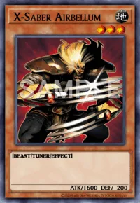 X-Saber Airbellum, Yu-Gi-Oh! card, EARTH