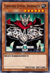 Commander Gottoms, Swordmaster, Yu-Gi-Oh! card, EARTH