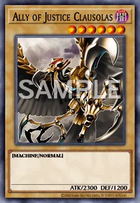 Ally of Justice Clausolas, Yu-Gi-Oh! card, DARK