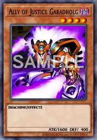Ally of Justice Garadholg, Yu-Gi-Oh! card, DARK