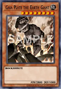 Gaia Plate the Earth Giant, Yu-Gi-Oh! card, EARTH