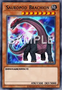 Sauropod Brachion, Yu-Gi-Oh! card, EARTH