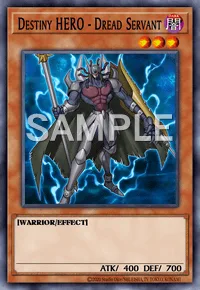 Destiny HERO - Dread Servant, Yu-Gi-Oh! card, DARK