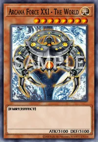 Arcana Force XXI - The World, Yu-Gi-Oh! card, LIGHT