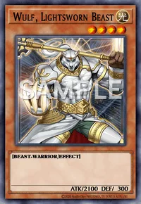 Wulf, Lightsworn Beast, Yu-Gi-Oh! card, LIGHT