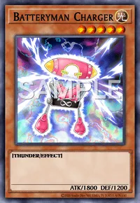 Batteryman Charger, Yu-Gi-Oh! card, LIGHT