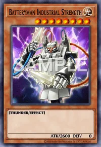 Batteryman Industrial Strength, Yu-Gi-Oh! card, LIGHT