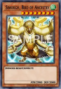 Simorgh, Bird of Ancestry, Yu-Gi-Oh! card, WIND