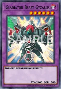 Gladiator Beast Gyzarus, Yu-Gi-Oh! card, DARK