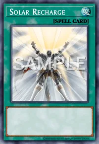 Solar Recharge, Yu-Gi-Oh! card, SPELL