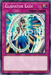Gladiator Lash, Yu-Gi-Oh! card, TRAP