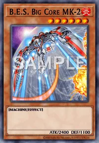 B.E.S. Big Core MK-2, Yu-Gi-Oh! card, FIRE