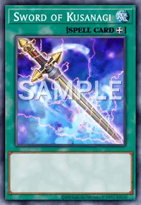 Sword of Kusanagi, Yu-Gi-Oh! card, SPELL