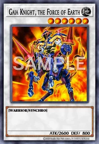 Gaia Knight, the Force of Earth, Yu-Gi-Oh! card, EARTH