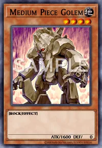 Medium Piece Golem, Yu-Gi-Oh! card, EARTH