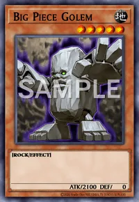 Big Piece Golem, Yu-Gi-Oh! card, EARTH