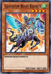 Gladiator Beast Equeste, Yu-Gi-Oh! card, WIND