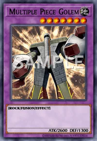 Multiple Piece Golem, Yu-Gi-Oh! card, EARTH