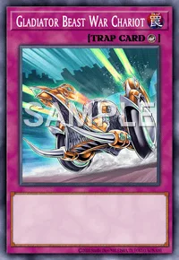 Gladiator Beast War Chariot, Yu-Gi-Oh! card, TRAP