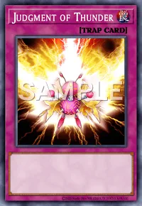 Judgment of Thunder, Yu-Gi-Oh! card, TRAP
