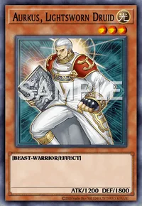 Aurkus, Lightsworn Druid, Yu-Gi-Oh! card, LIGHT