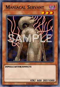 Maniacal Servant, Yu-Gi-Oh! card, DARK