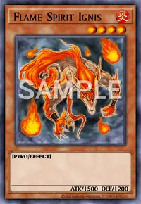 Flame Spirit Ignis, Yu-Gi-Oh! card, FIRE