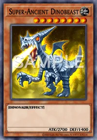 Super-Ancient Dinobeast, Yu-Gi-Oh! card, EARTH