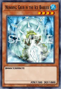 Numbing Grub in the Ice Barrier, Yu-Gi-Oh! card, WATER