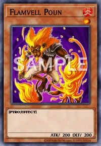 Flamvell Poun, Yu-Gi-Oh! card, FIRE