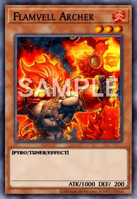Flamvell Archer, Yu-Gi-Oh! card, FIRE