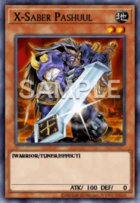 X-Saber Pashuul, Yu-Gi-Oh! card, EARTH