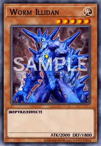 Worm Illidan, Yu-Gi-Oh! card, LIGHT