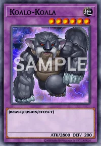 Koalo-Koala, Yu-Gi-Oh! card, EARTH
