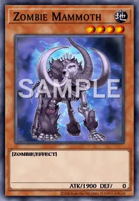 Zombie Mammoth, Yu-Gi-Oh! card, EARTH