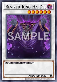 Revived King Ha Des, Yu-Gi-Oh! card, DARK