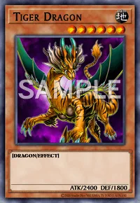 Tiger Dragon, Yu-Gi-Oh! card, EARTH