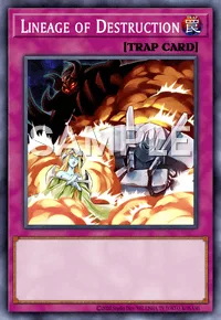 Lineage of Destruction, Yu-Gi-Oh! card, TRAP