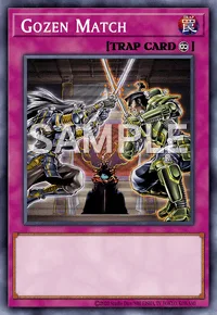 Gozen Match, Yu-Gi-Oh! card, TRAP
