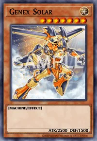 Genex Solar, Yu-Gi-Oh! card, LIGHT