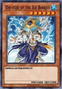 Dai-sojo of the Ice Barrier, Yu-Gi-Oh! card, WATER