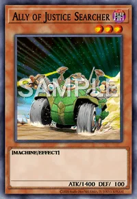 Ally of Justice Searcher, Yu-Gi-Oh! card, DARK